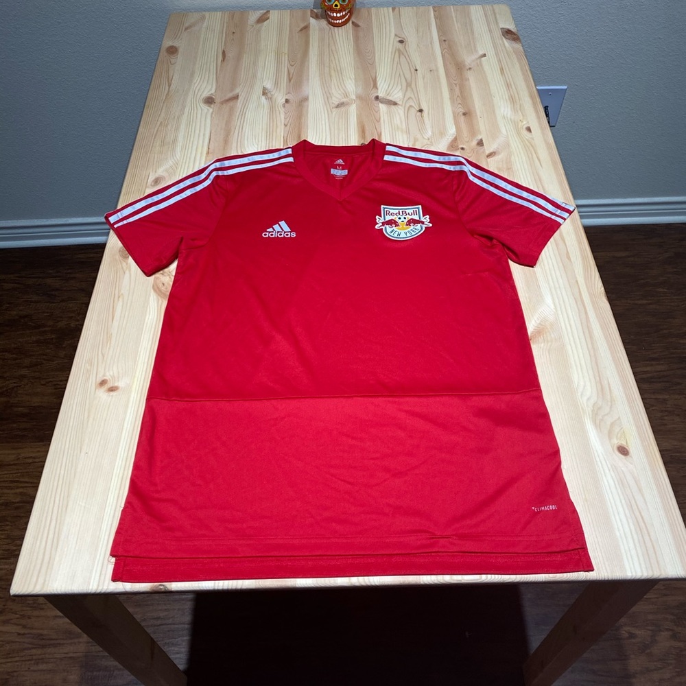 New York Red Bulls Adidas Climacool Training Soccer Jersey Medium